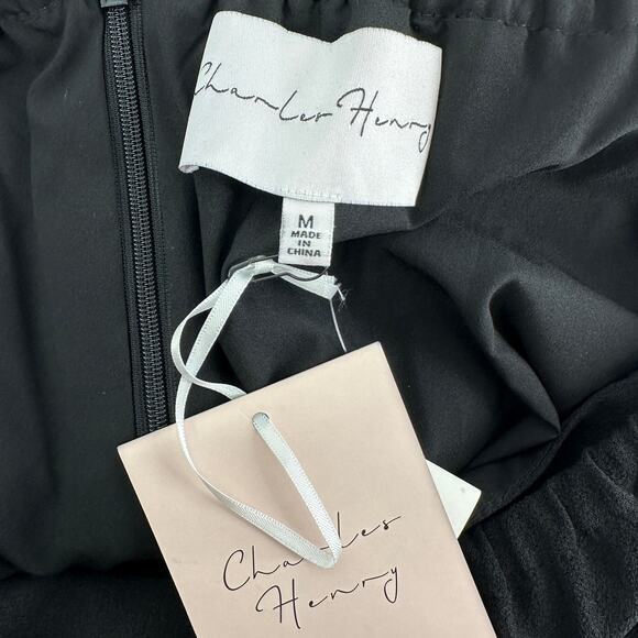 Charles Henry Off the Shoulder Black Mini Dress Flirty Timeless Womens - Picture 9 of 10